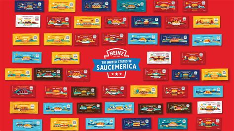 heinz celebrates american cuisine  saucemerica sachet collection