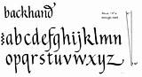 Backhand Margaret Italic Shepherd Calligraphy Letters  Name Alphabet sketch template