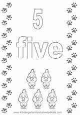 Number Flashcard Coloring Flash Cards Pages sketch template