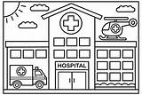 Hospital Coloring Pages Kids Health Colouring Color Sheets Community Cartoon Designed Choose Board Emergency Books Coloringpagesfortoddlers Doghousemusic sketch template