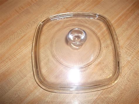 Pyrex Glass Corning Ware 1 Qt Replacement Lid For P7c Ridged Small Knob