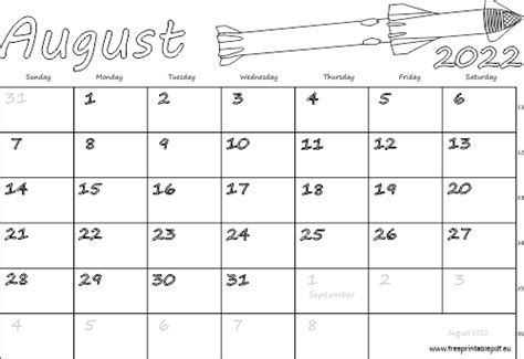 august  calendar  canada holidays august  printable