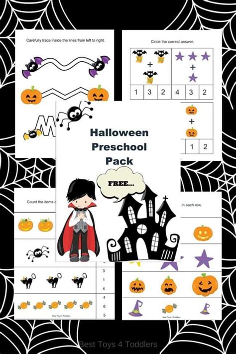 halloween printable pack  preschoolers