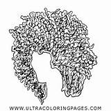 Afro Colorir Cabelo Cacheado sketch template