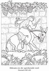 Balaam Donkey Beating Bijbel Speaks Kleurplaten sketch template