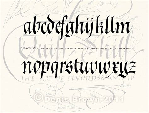 sample calligraphy alphabet type specimen pinterest