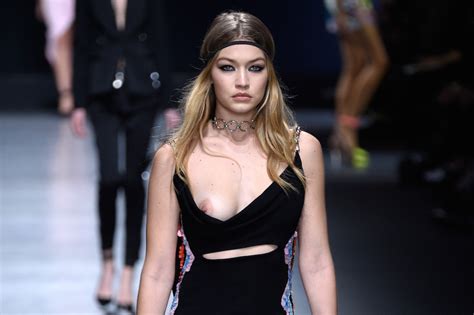 Gigi Hadid Handles Fashion Show Wardrobe Malfunction Like