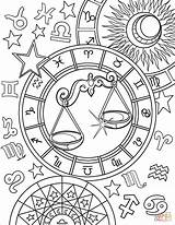 Coloring Libra Zodiac Sign Pages Adult Colouring Printable Supercoloring Signs Star Aries Colour Book Cartoon Drawing Choose Board Categories sketch template