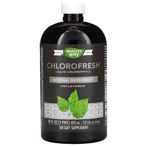 Natures Way Chlorofresh Liquid Chlorophyll Unflavored 16 Fl Oz