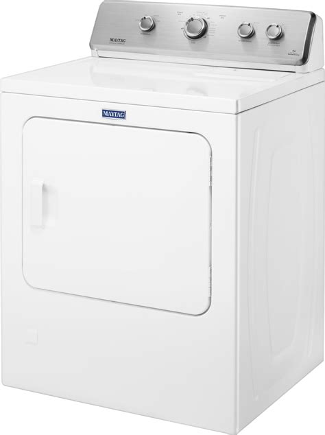 maytag  cu ft  cycle electric dryer white medchw  buy