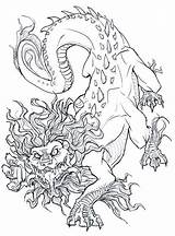 Skummel Tegninger Ausmalbilder Monster Fargelegging Miedo Dibujar Websincloud sketch template
