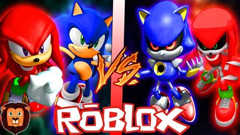 Sonic Y Knuckles Vs Metal Sonic Y Metal Knuckles En Roblox