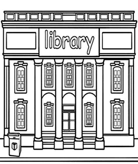 library coloring pages id