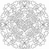 Mandala Mandalas Dover Hearts Adults Ausmalbilder Valentine Erwachsene Zentangle Utopia Imprimir Buch Pagine Doverpublications Erwachsenen Zentangles Laminas Abstractos sketch template
