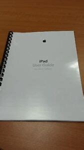 apple ipad ipad mini ios  full printed instruction manual user guide  ebay
