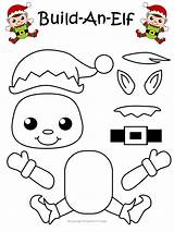 Template Elf Toddlers Snowman Preschoolers Cutouts Papercraft Recortable Elfo Modelos Simplemomproject Snowflake Ossorio Recortables Papel sketch template