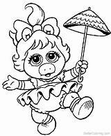 Coloring Pages Babies Muppet Piggy Mrs Printable Kids Adults sketch template