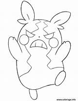 Morpeko Epee Bouclier Coloring Affame Starter Galar Shield Pokémon sketch template