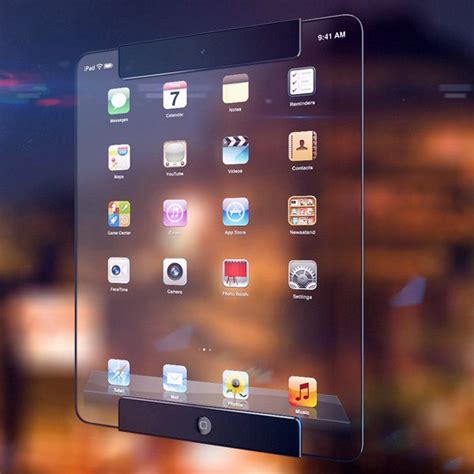 transparent ipad concept      future  tablets tecnologia futurista tecnologia