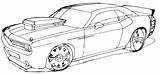 Dodge Coloring Pages Charger 1970 Challenger Car Getcolorings Color sketch template