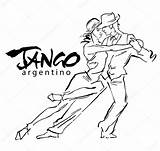 Bailarines Argentino St2 Stilizzate sketch template