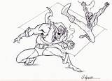 Coloring Pages Goblin Green Hobgoblin Spiderman Vs Fighting Color Printable Popular Getdrawings Getcolorings Library Clipart sketch template