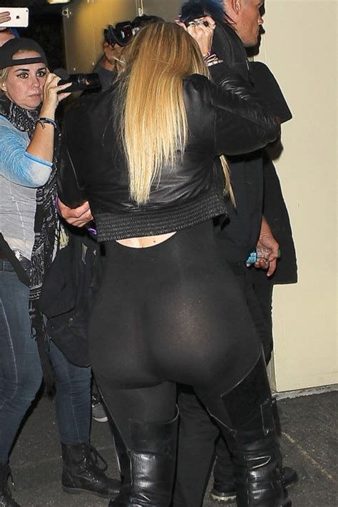 Khloe Kardashian Shows Off Butt In Tight See Through