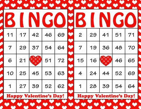 bingo printable cards