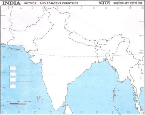 physical map  india printout  latest map update