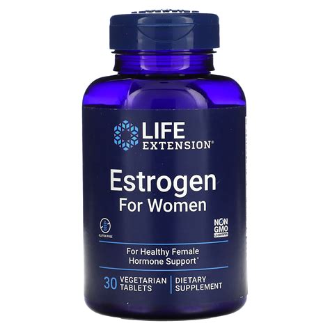 life extension estrogen for women 30 vegetarian tablets hilife vitamins