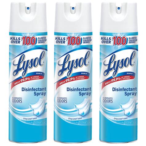 lysol disinfectant spray crisp linen oz walmartcom