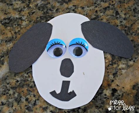 paper crafts  kids spring dog mess