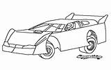 Dirt Track Clipart Car Race Sprint Drawing Coloring Clipground Outlaw sketch template