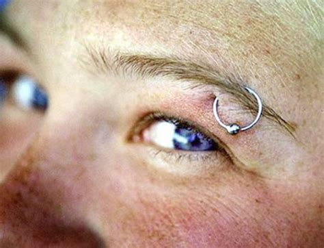 unusual   cool eyebrow piercing styles  jewelry