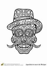 Squelette Mandalas Moustache sketch template