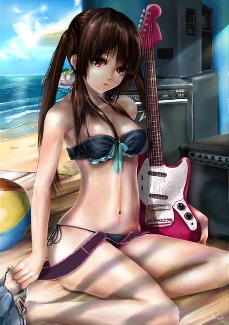 Rx K On Nakano Azusa Bikini Guitar Swimsuits 148216