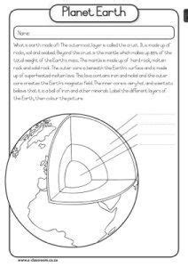 homeschool learning layers   earth science worksheets earth
