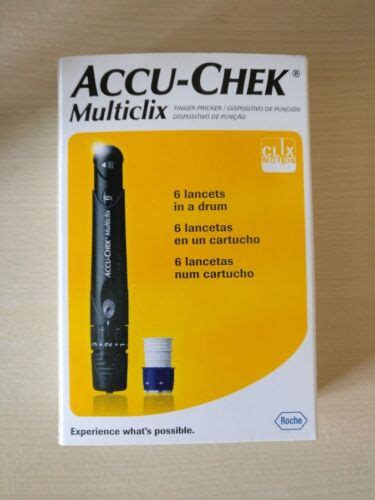 accu chek multiclix blood glucose lancing device    lancets  drums ebay