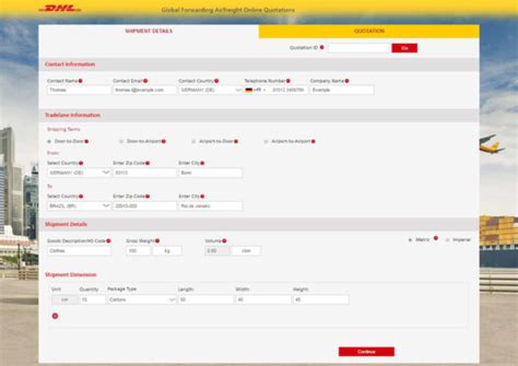 dhl global forwarding launches   quote  booking service