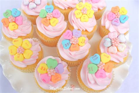 Conversation Heart Cupcakes ~ A Cupcake Blog Tutorial My
