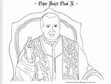 Coloring Saint Pius Pope Catholic Pages Color August Kids 21st Printable Sheets Print Saints Playground Catholicplayground Getdrawings Below Click Getcolorings sketch template