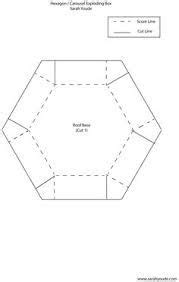 image result  hexagon explosion box template  images