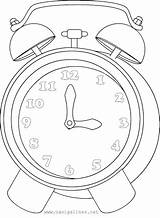 Clocks Despertadores Kleurplaten Klok Despertador Relojes 17qq Fichas sketch template