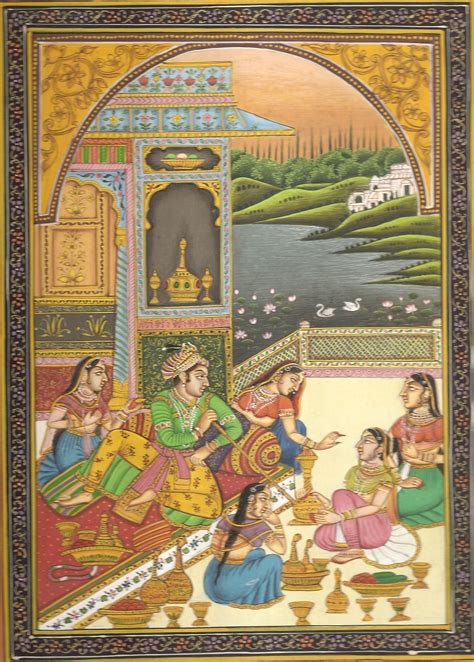 Mughal Indian Miniature Painting Mughal Painting