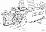 Coloring Mcqueen Lightning Cars Pages Printable Drawing Colorings sketch template