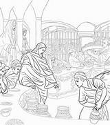 Malachi Prophet Miracle Canaanite Cana sketch template