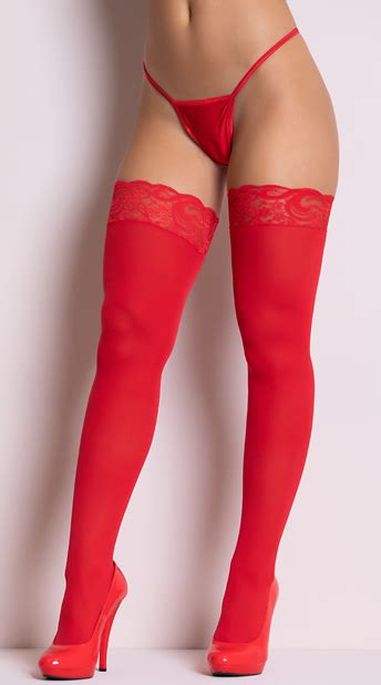 opaque thigh highs with lace top lace top thigh highs