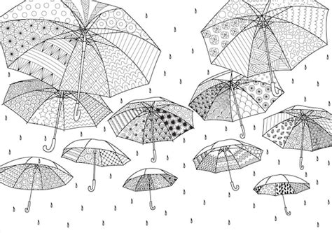 rainy days coloring pages  adults  printable coloring etsy