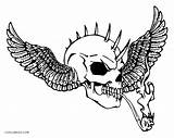 Totenkopf Ausmalbilder Asas Caveira Demon Skulls Cool2bkids Colorir Piraten Tudodesenhos Malvorlagen sketch template