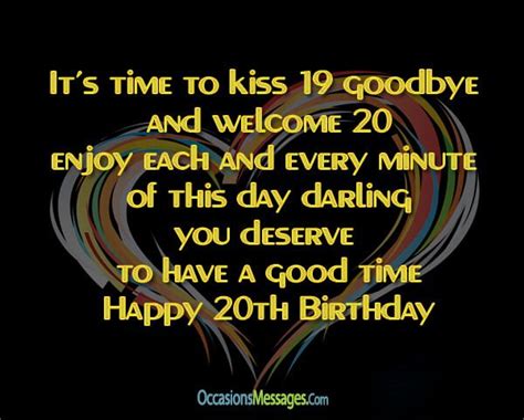 happy 20th birthday quotes shortquotes cc
